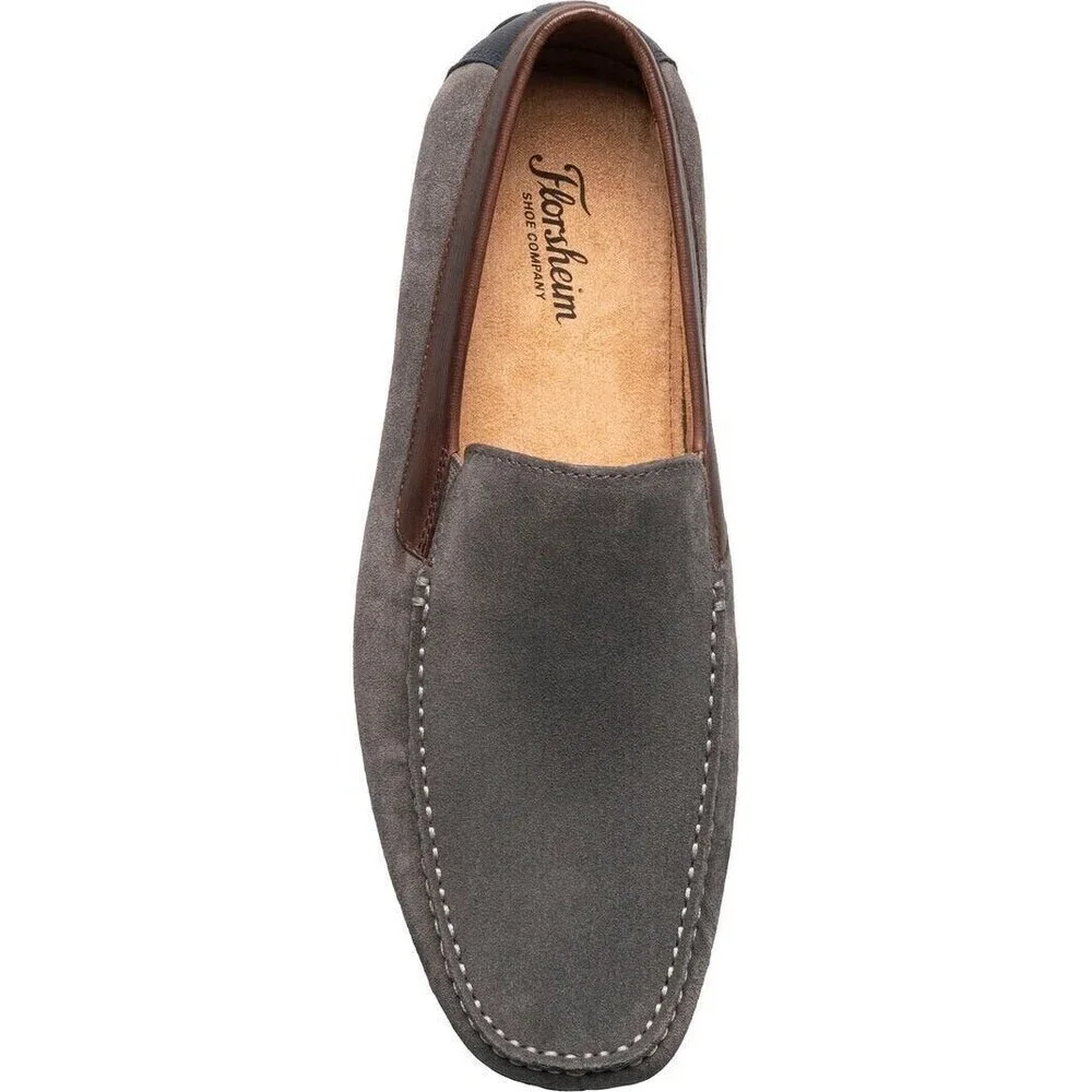 Florsheim Talladega Venetian Men’s Gray Loafer Suede‎ Shoes Size 13M EEUC luxury